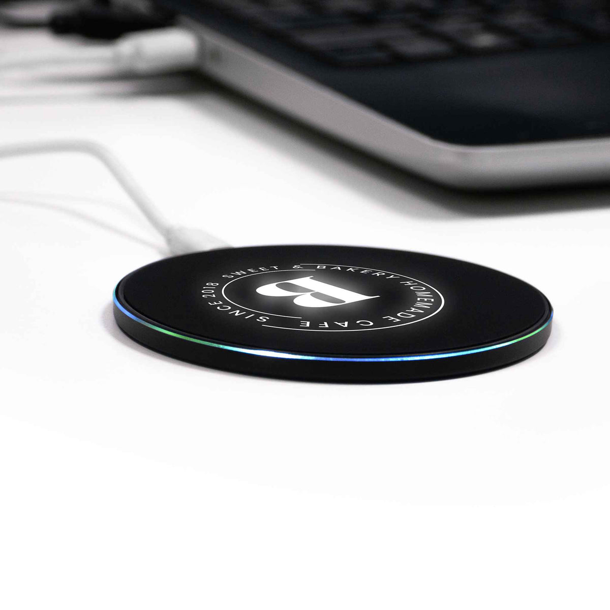 Wireless Charger With Light up Logo