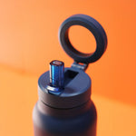 Magnetic Phone Mount Thermal Water Bottle - Blue