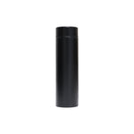 Black digital temperature display bottle 500ml – front view with blank branding area