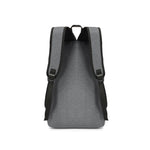 Back pack with USB Charging Point Gray