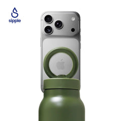 Magnetic insulated water bottle with phone holder in multiple colors