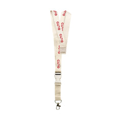 Cotton Lanyard with Wheat Straw Buckle – Eco-Friendly ID Holder