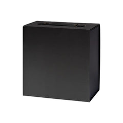 Luxury Gift Box with PU Leather Handle Black