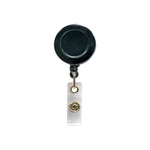Plastic round badge reel with small round surface Black