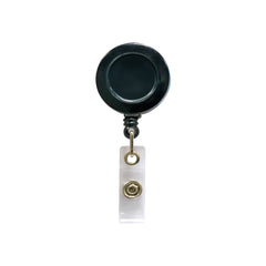 Plastic round badge reel with small round surface Black
