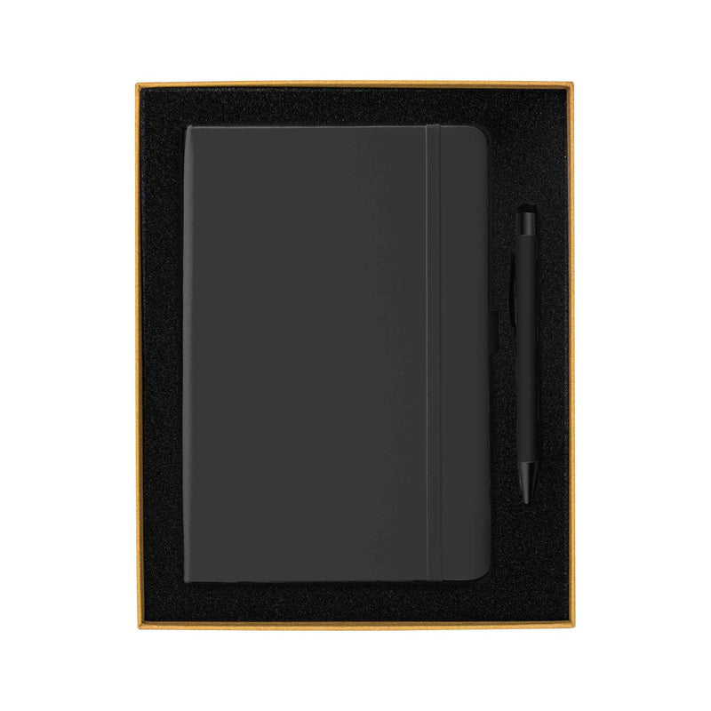 Giftset with Black notebook and pen
