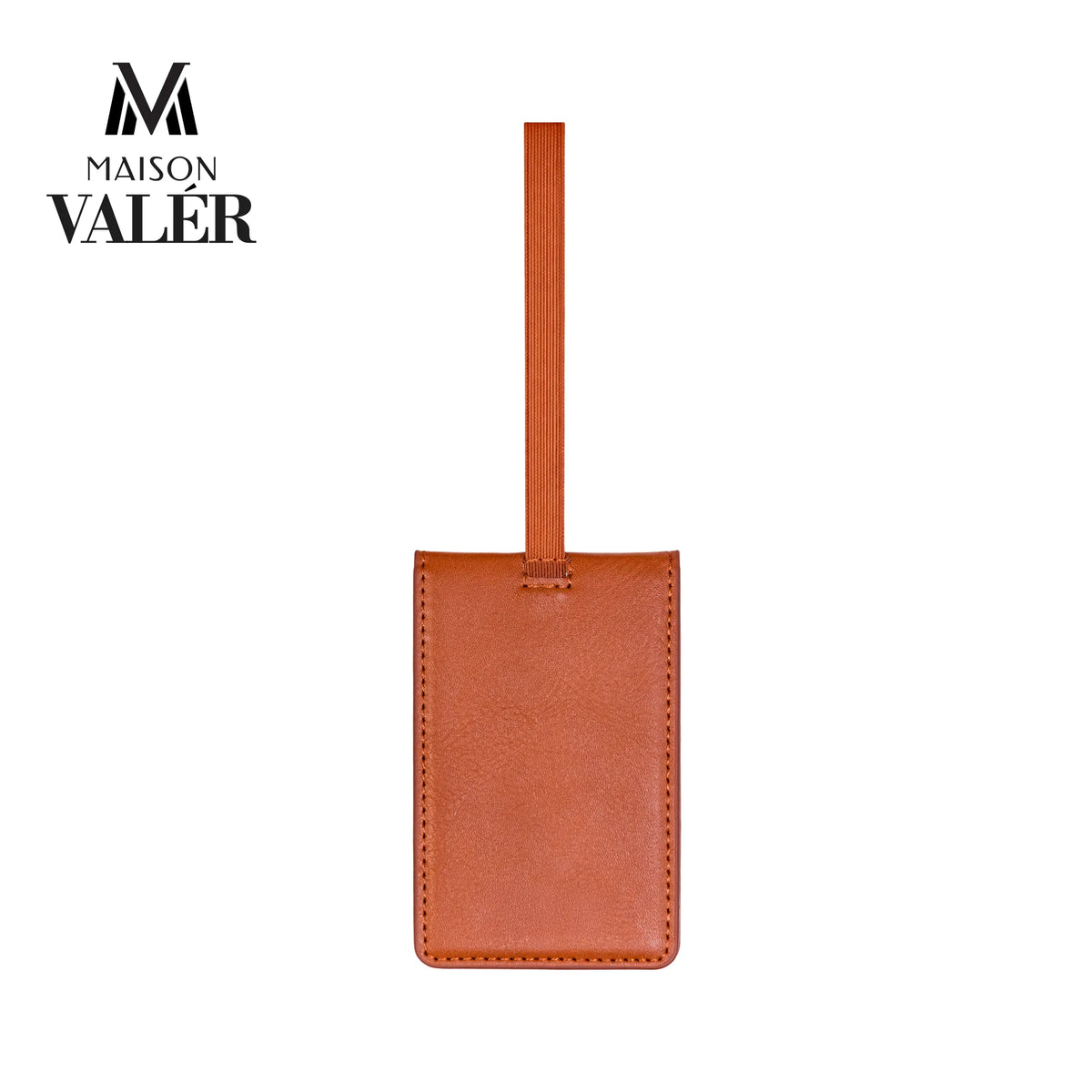 The Identifier premium leather luggage tag custom logo corporate travel gift UAE