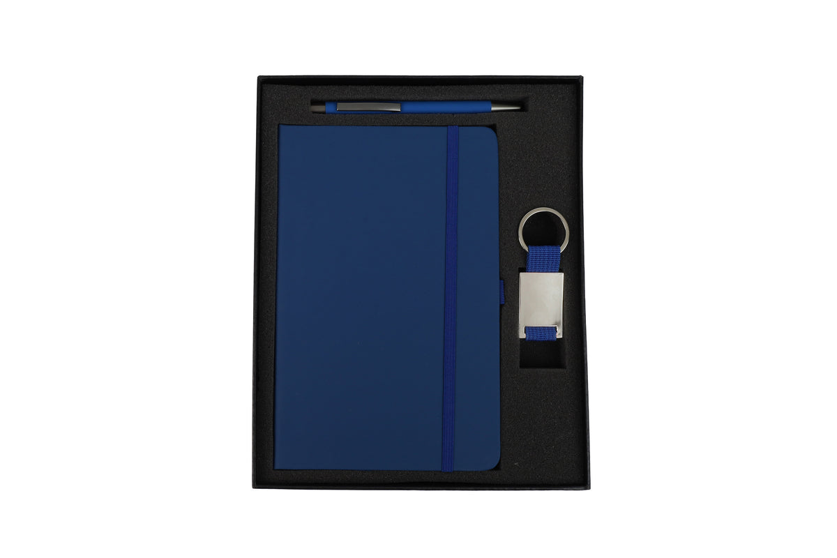 Gift Box with Foam for Pen, A5 Notebook & Keychain – custom branded corporate gift, Kaaf Creations UAE