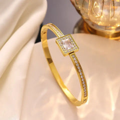 18K gold plated Stainless steel diamond bracelet for women and girls Kaaf Creations