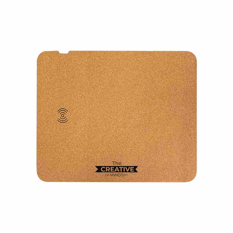 Cork Mouse Pad with wireless charging