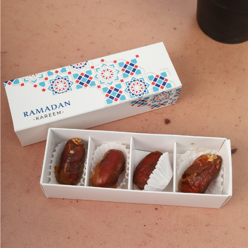 Khallas Dates Box – custom branded corporate gift, Kaaf Creations UAE