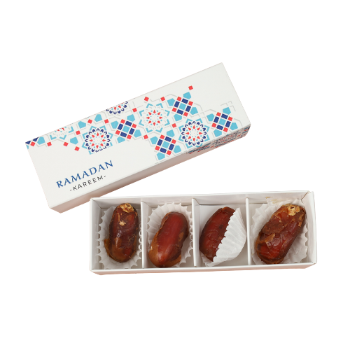 Khallas Dates Box – custom branded corporate gift, Kaaf Creations UAE