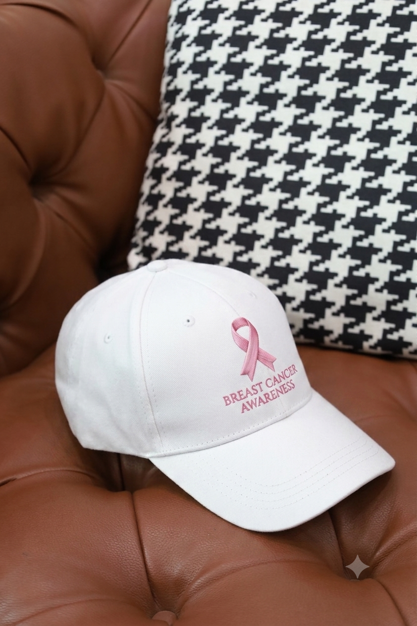Baseball HQ Cap – Pink October Edition – custom branded corporate gift, Kaaf Creations UAE