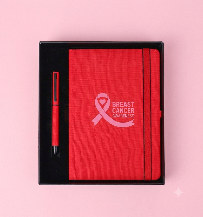 Gift Set Option 2 – Pink October Edition – custom branded corporate gift, Kaaf Creations UAE