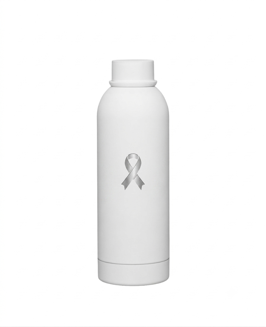 Rubber Finish Thermal Bottle – Pink October Edition – custom branded corporate gift, Kaaf Creations UAE