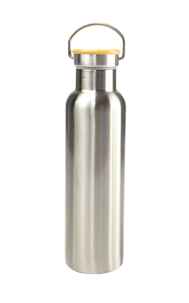 Stainless Steel Bamboo Flask – custom branded corporate gift, Kaaf Creations UAE