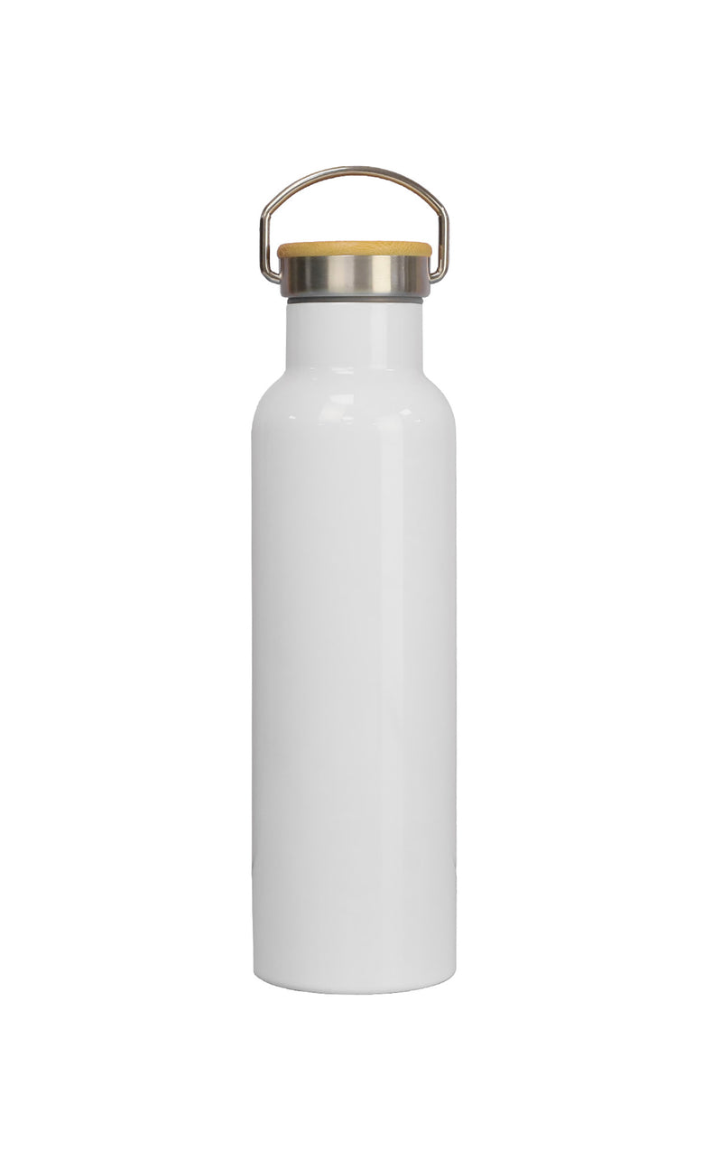 Stainless Steel Bamboo Flask – custom branded corporate gift, Kaaf Creations UAE