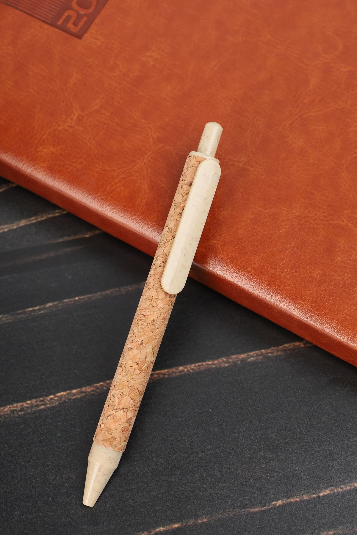 Push Action Cork Pen – custom branded corporate gift, Kaaf Creations UAE