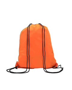 Draw String Bag with Leather corner – custom branded corporate gift, Kaaf Creations UAE