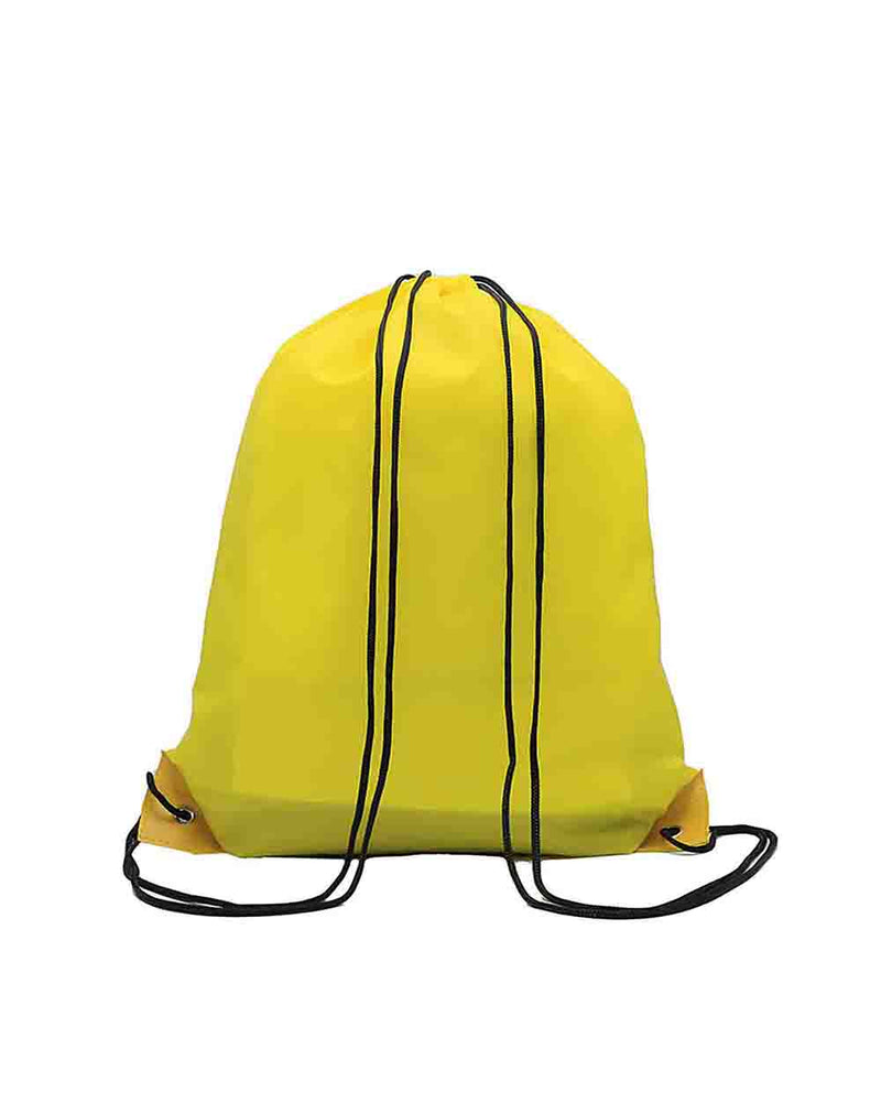 Draw String Bag with Leather corner – custom branded corporate gift, Kaaf Creations UAE
