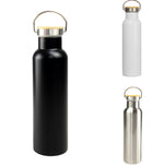 Stainless Steel Bamboo Flask – custom branded corporate gift, Kaaf Creations UAE