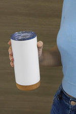 Tumbler with Cork Bottom – custom branded corporate gift, Kaaf Creations UAE