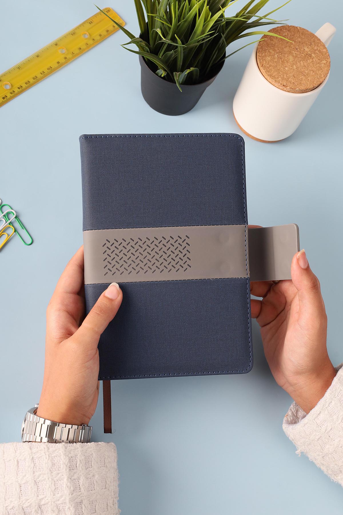 A5 PU Fabric Custom Notebook – custom branded corporate gift, Kaaf Creations UAE