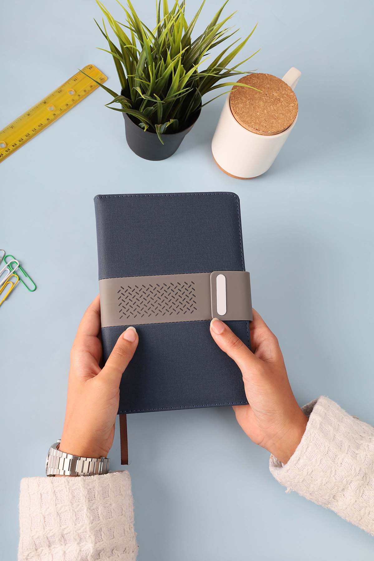A5 PU Fabric Custom Notebook – custom branded corporate gift, Kaaf Creations UAE