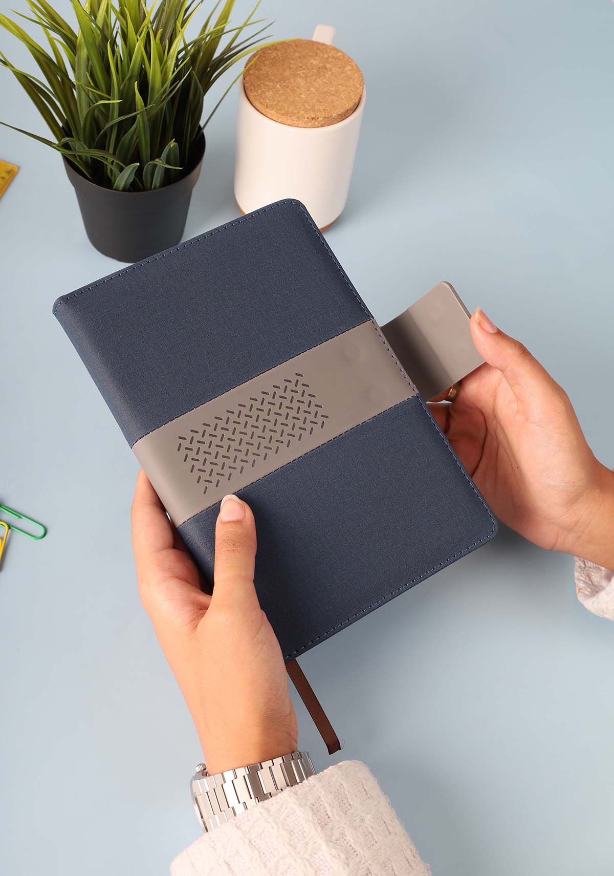 A5 PU Fabric Custom Notebook – custom branded corporate gift, Kaaf Creations UAE