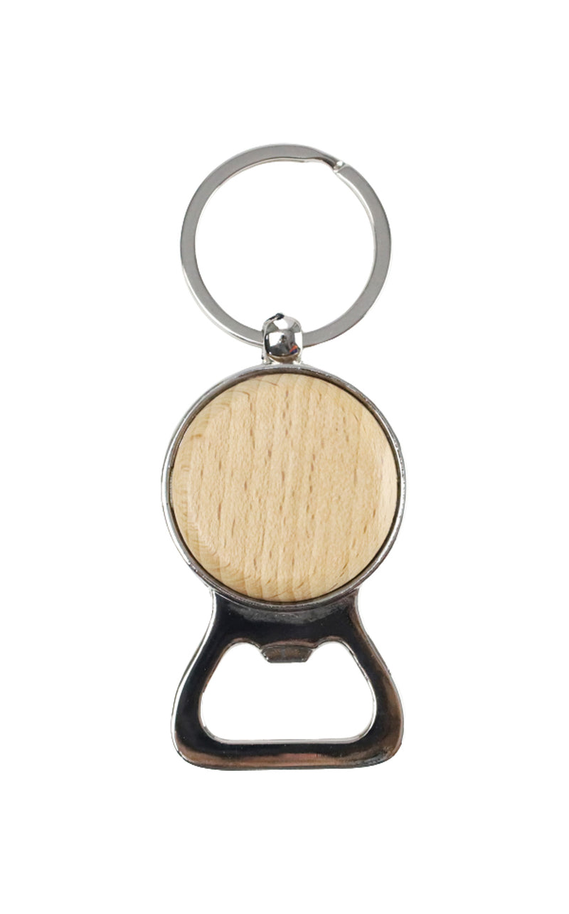 Keychain Bamboo with Bottle Opener Model 13 – custom branded corporate gift, Kaaf Creations UAE