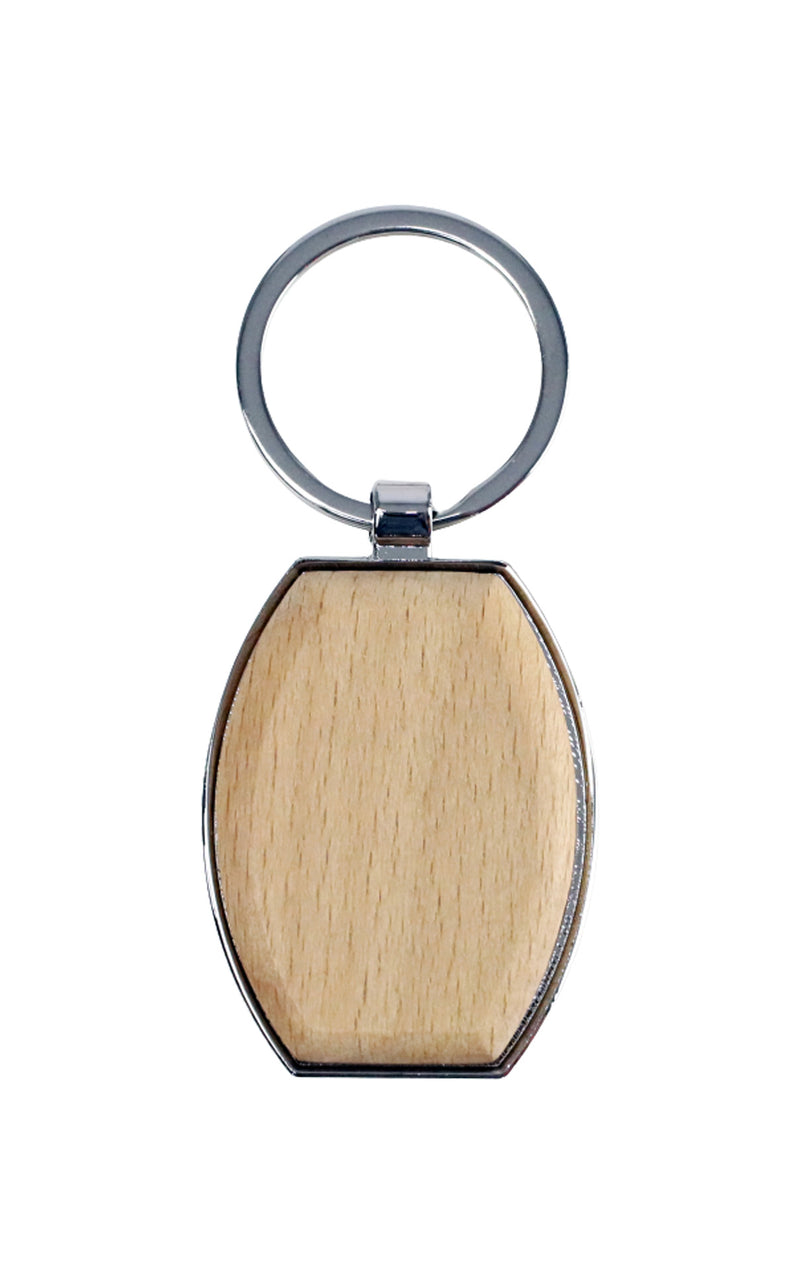 Key Chain Bamboo Model 15 – custom branded corporate gift, Kaaf Creations UAE