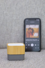 Bamboo Bluetooth Speaker – custom branded corporate gift, Kaaf Creations UAE