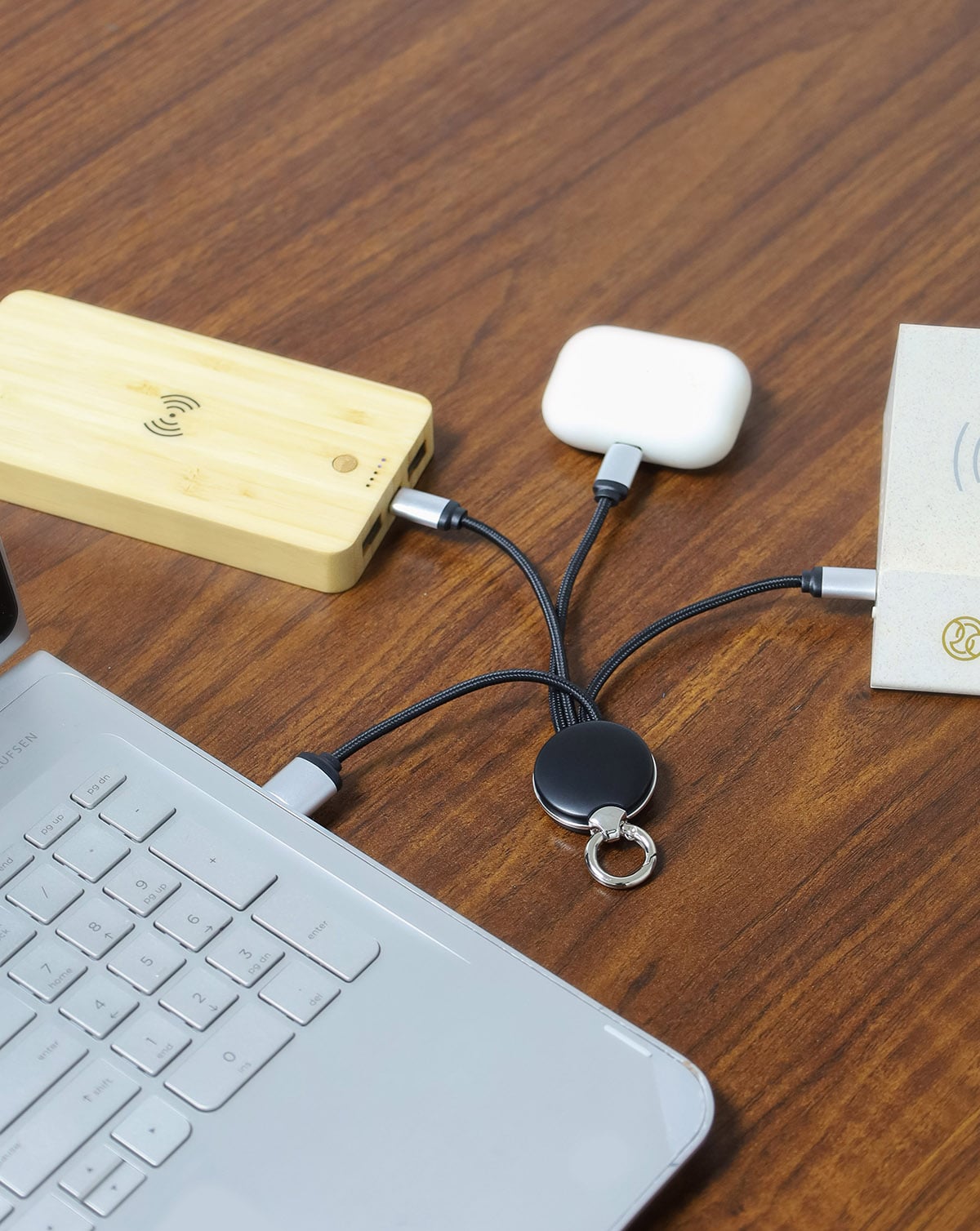 Light up 4 in 1 Charging Cable – custom branded corporate gift, Kaaf Creations UAE