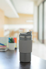 Double Wall Corporate Tumbler with Silicon Grip – custom branded corporate gift, Kaaf Creations UAE