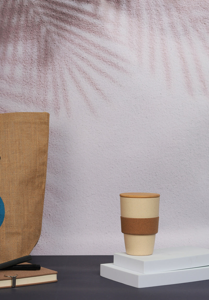 Wheat Straw Cork Grip PP Tumbler – custom branded corporate gift, Kaaf Creations UAE
