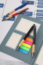 Metal Ball Pen with Bamboo Grip – custom branded corporate gift, Kaaf Creations UAE