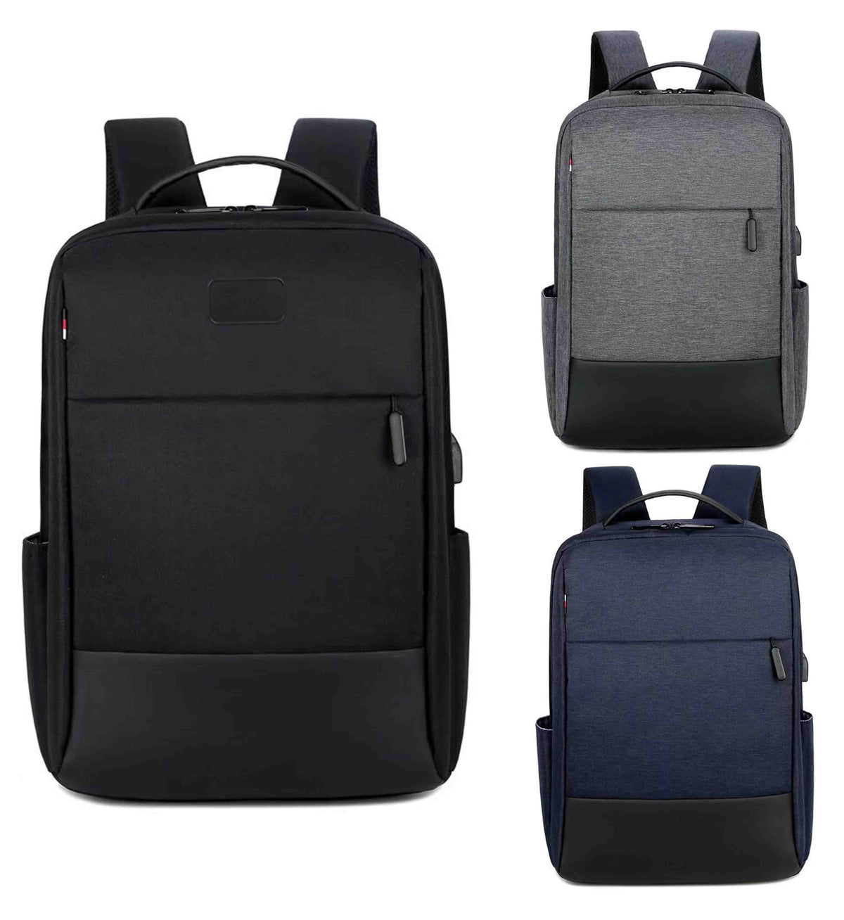 Leather & Fabric Backpack – custom branded corporate gift, Kaaf Creations UAE