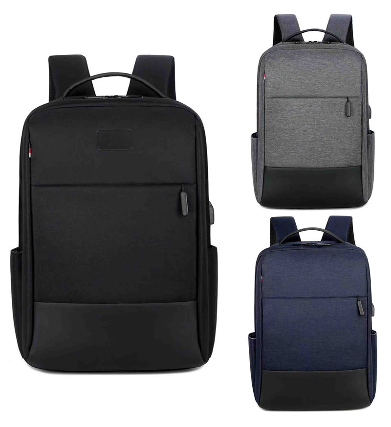 Leather & Fabric Backpack – custom branded corporate gift, Kaaf Creations UAE