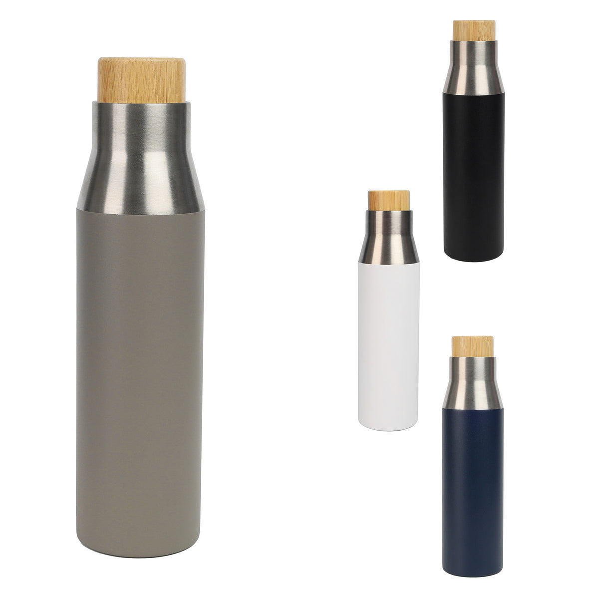 Vaccum Bottle with Bamboo Lid – custom branded corporate gift, Kaaf Creations UAE