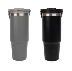 Double Wall Stainless Steel Straw Tumbler – custom branded corporate gift, Kaaf Creations UAE