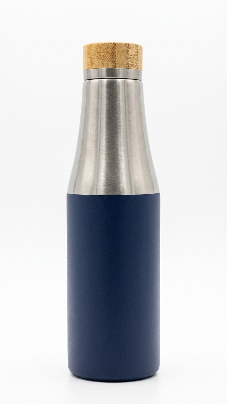 Navy Blue Bottle Tumbler Gift Set – custom branded corporate gift, Kaaf Creations UAE