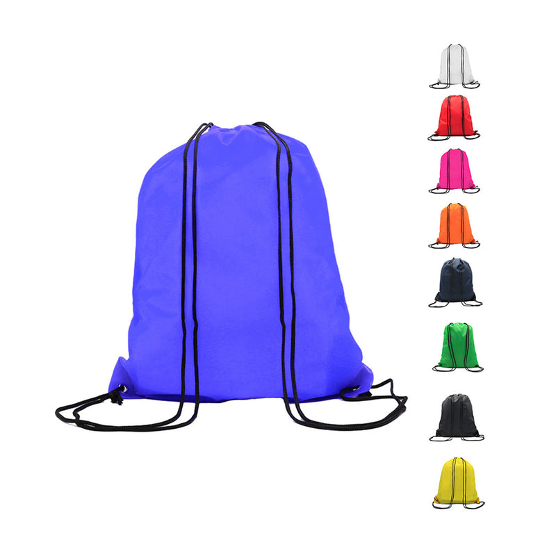 Draw String Bag with Leather corner – custom branded corporate gift, Kaaf Creations UAE