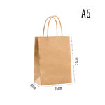 Kraft Paper Bag A5 – custom branded corporate gift, Kaaf Creations UAE