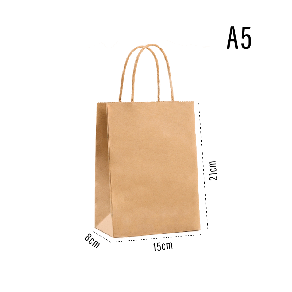Kraft Paper Bag A5 – custom branded corporate gift, Kaaf Creations UAE