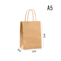Kraft Paper Bag A5 – custom branded corporate gift, Kaaf Creations UAE