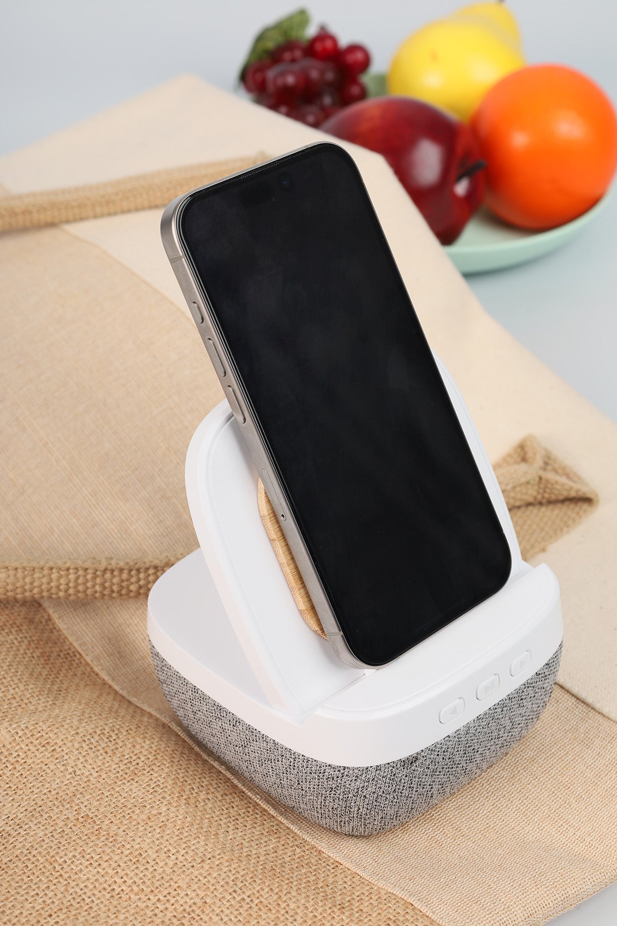 2 in 1 Bluetooth Speaker with Wireless Charger – custom branded corporate gift, Kaaf Creations UAE