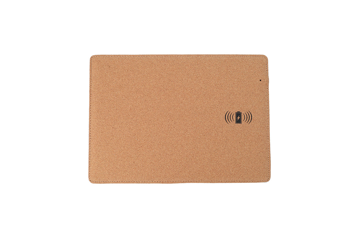 Cork Mousepad with Wireless Charger – custom branded corporate gift, Kaaf Creations UAE