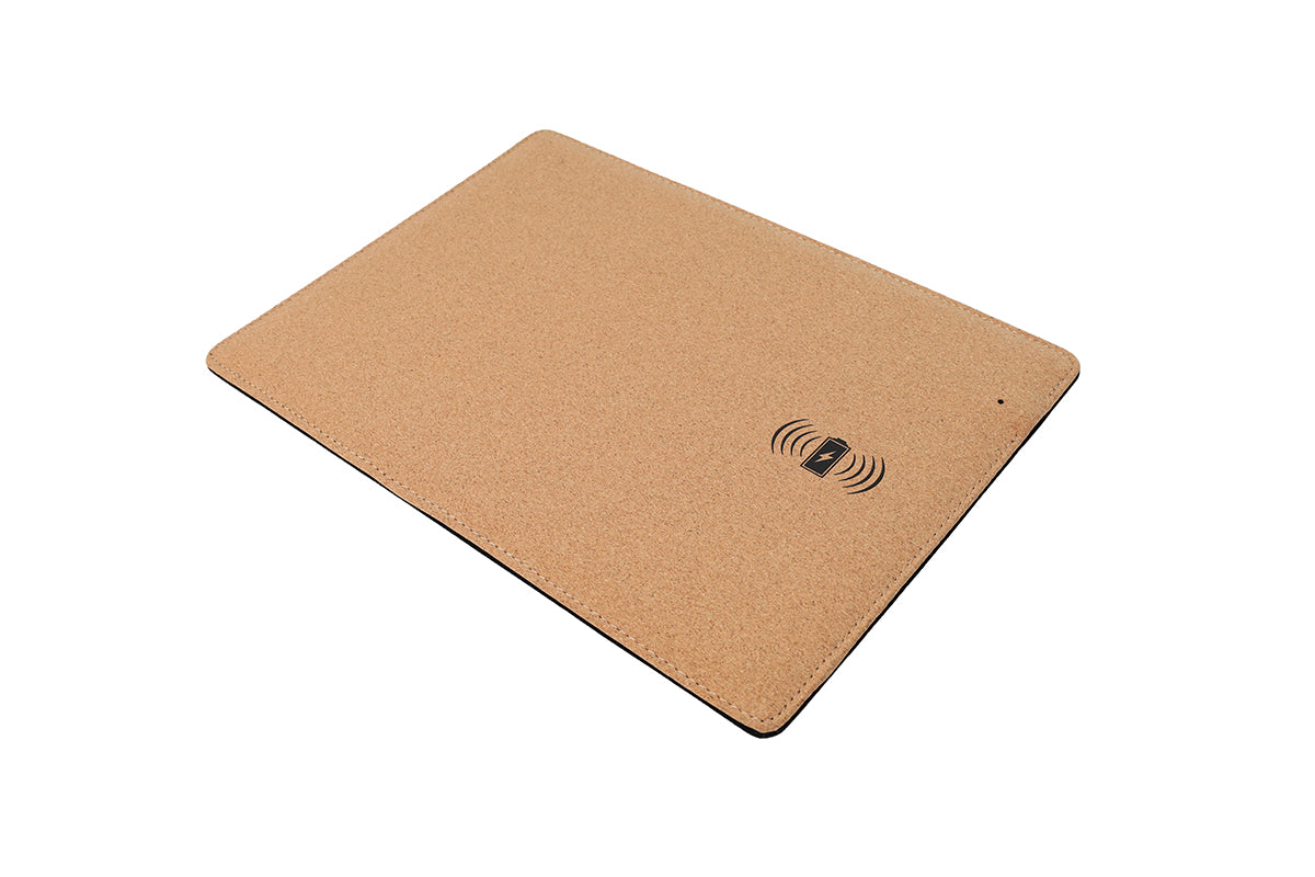 Cork Mousepad with Wireless Charger – custom branded corporate gift, Kaaf Creations UAE