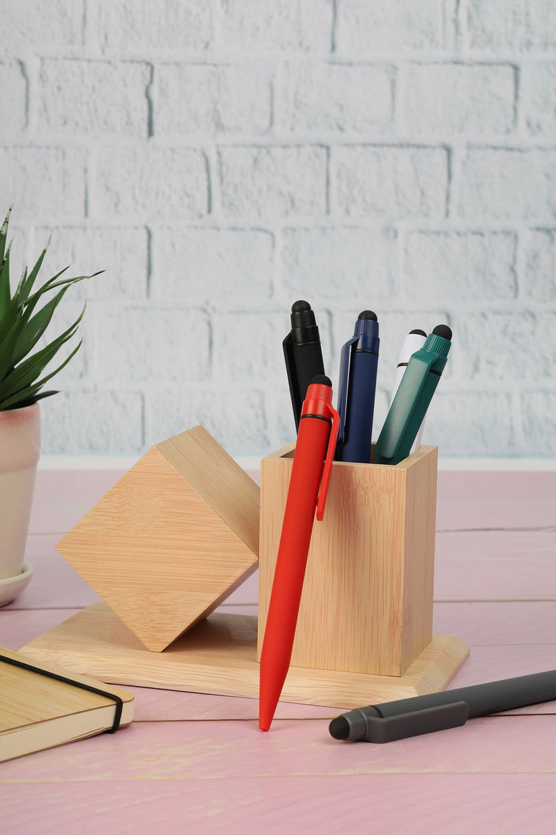 Rubber Finish Plastic Pen – custom branded corporate gift, Kaaf Creations UAE