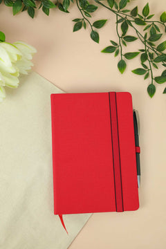 A5 PU Fabric Custom Notebook with Calendar – custom branded corporate gift, Kaaf Creations UAE